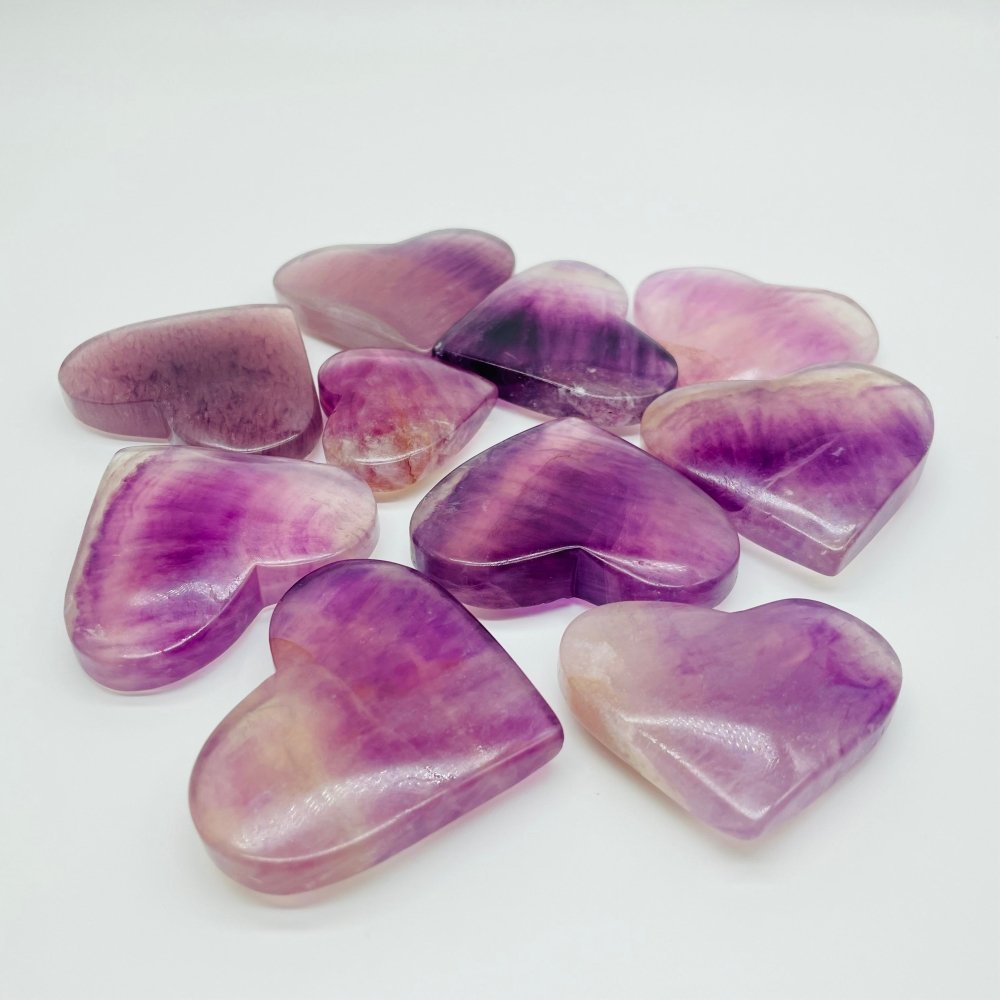 Purple Fluorite Heart Crystal Wholesale -Wholesale Crystals