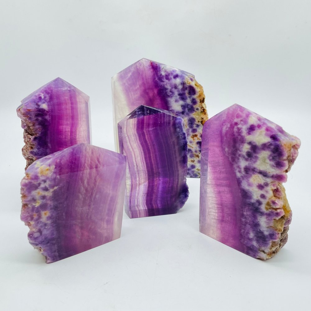Purple Fluorite Tower Points Wholesale -Wholesale Crystals