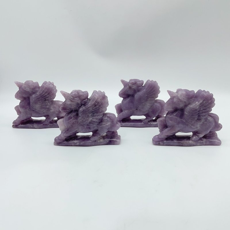 Purple Lepidolite Pegasus Carving Wholesale -Wholesale Crystals