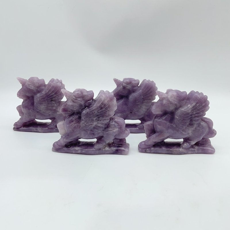 Purple Lepidolite Pegasus Carving Wholesale -Wholesale Crystals