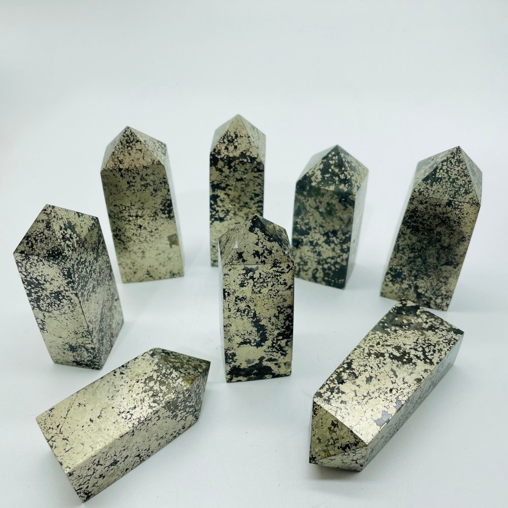 Pyrite Four-Sided Tower Point Wholesale -Wholesale Crystals