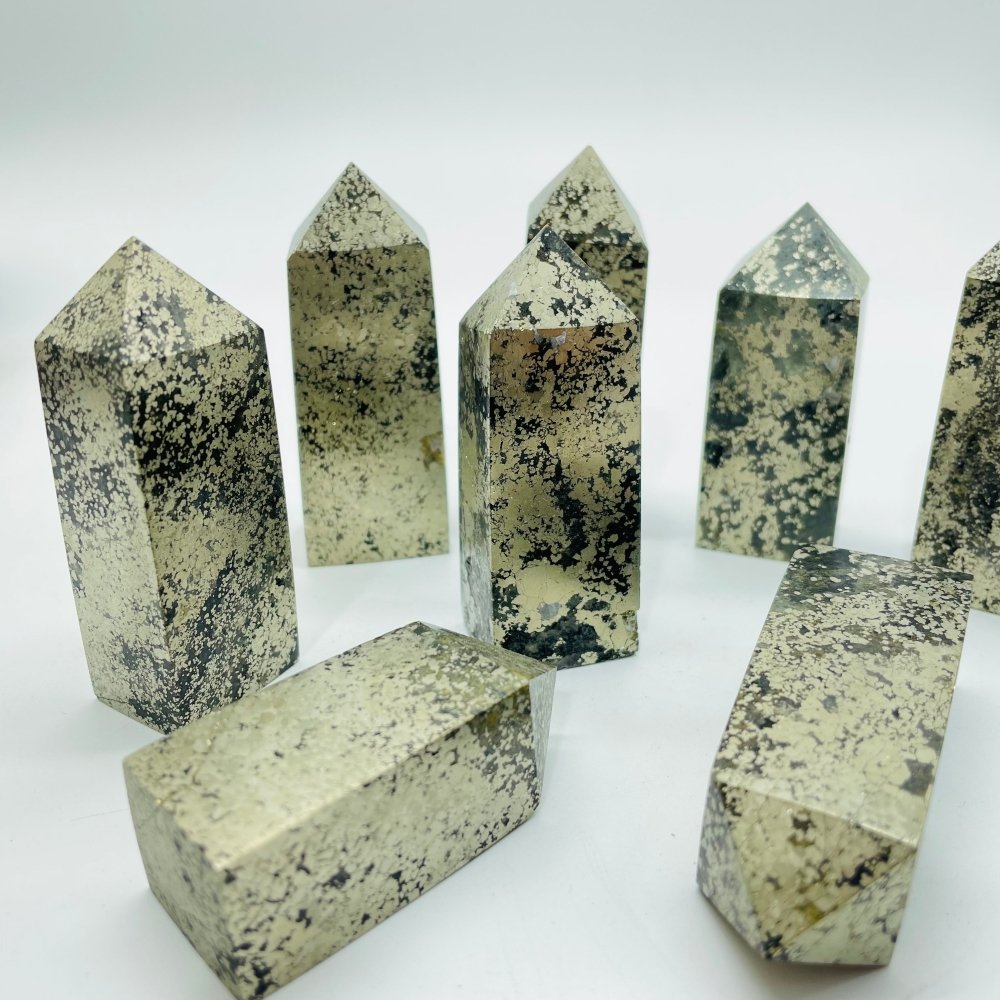 Pyrite Four-Sided Tower Point Wholesale -Wholesale Crystals