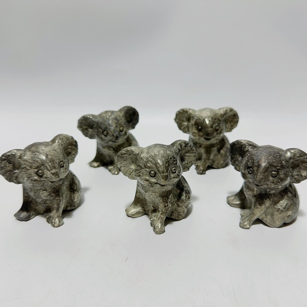 Pyrite Koala Carving Animal Wholesale -Wholesale Crystals
