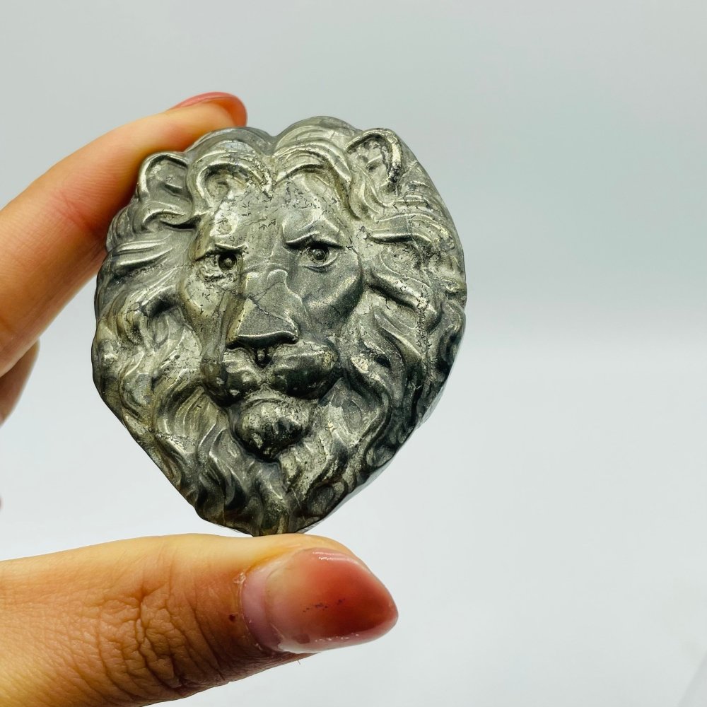Pyrite Lion Head Carving Wholesale -Wholesale Crystals