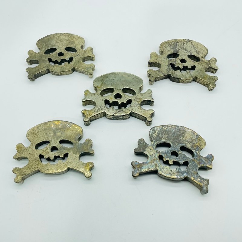 Pyrite Pirate Skull Carving Wholesale -Wholesale Crystals