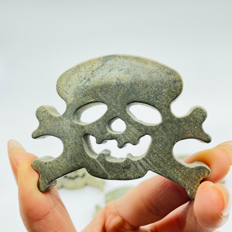 Pyrite Pirate Skull Carving Wholesale -Wholesale Crystals
