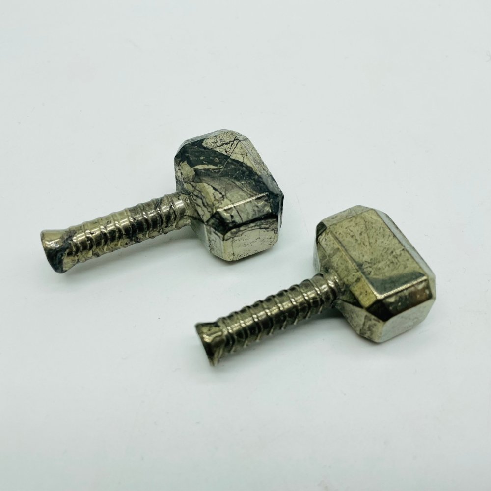 Pyrite Thor's Hammer Mjolnir Carving Wholesale -Wholesale Crystals