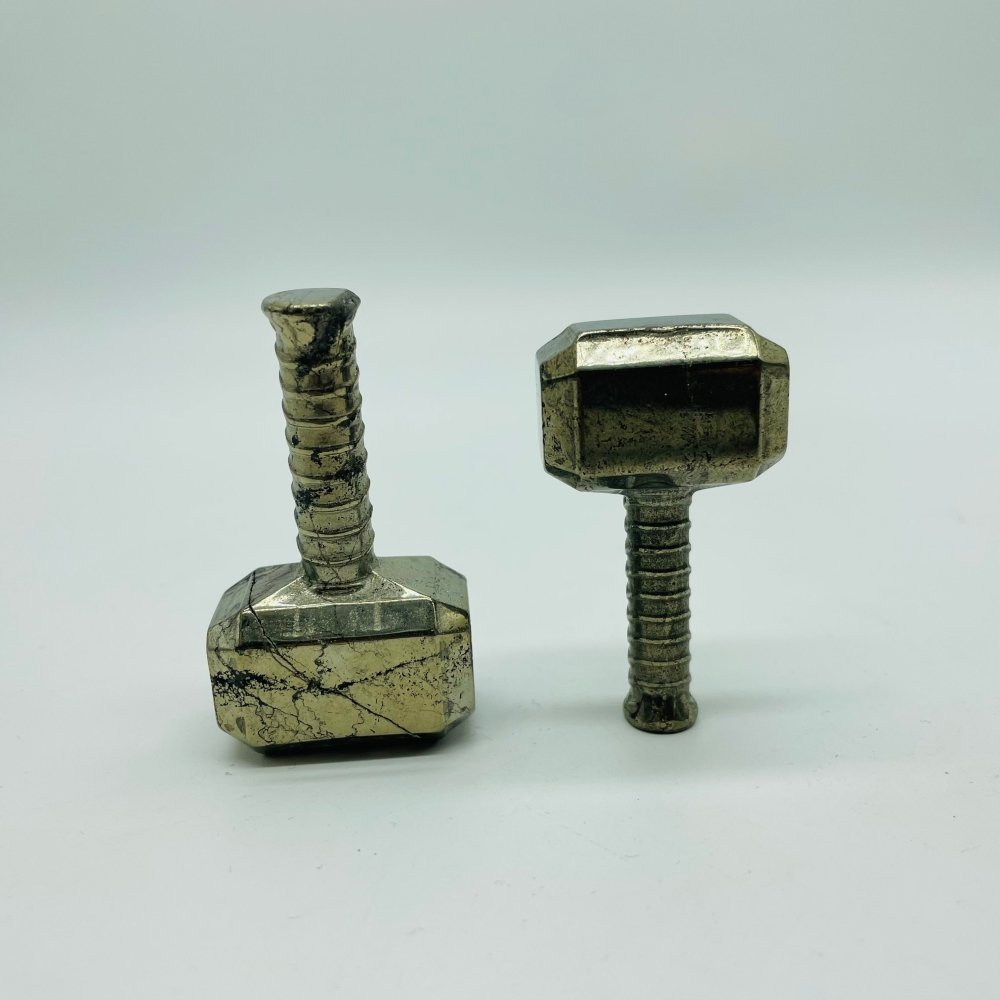 Pyrite Thor's Hammer Mjolnir Carving Wholesale -Wholesale Crystals