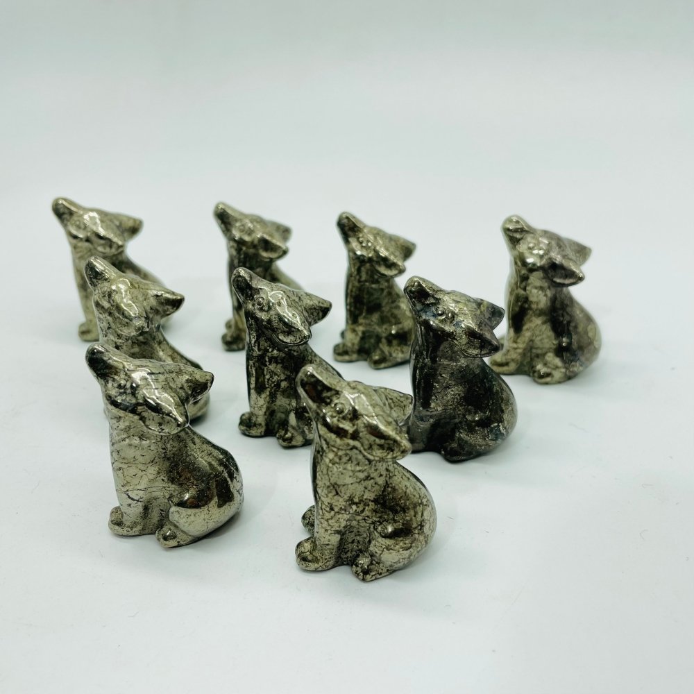 Pyrite Wolf Carving Wholesale -Wholesale Crystals