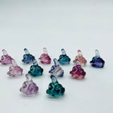 Rainbow Fluorite Carving Middle Finger Statue Wholesale -Wholesale Crystals