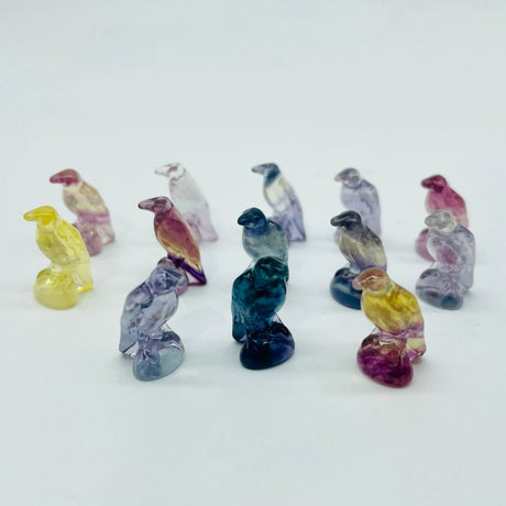 Rainbow Fluorite Crow Carving Crystals Wholesale -Wholesale Crystals