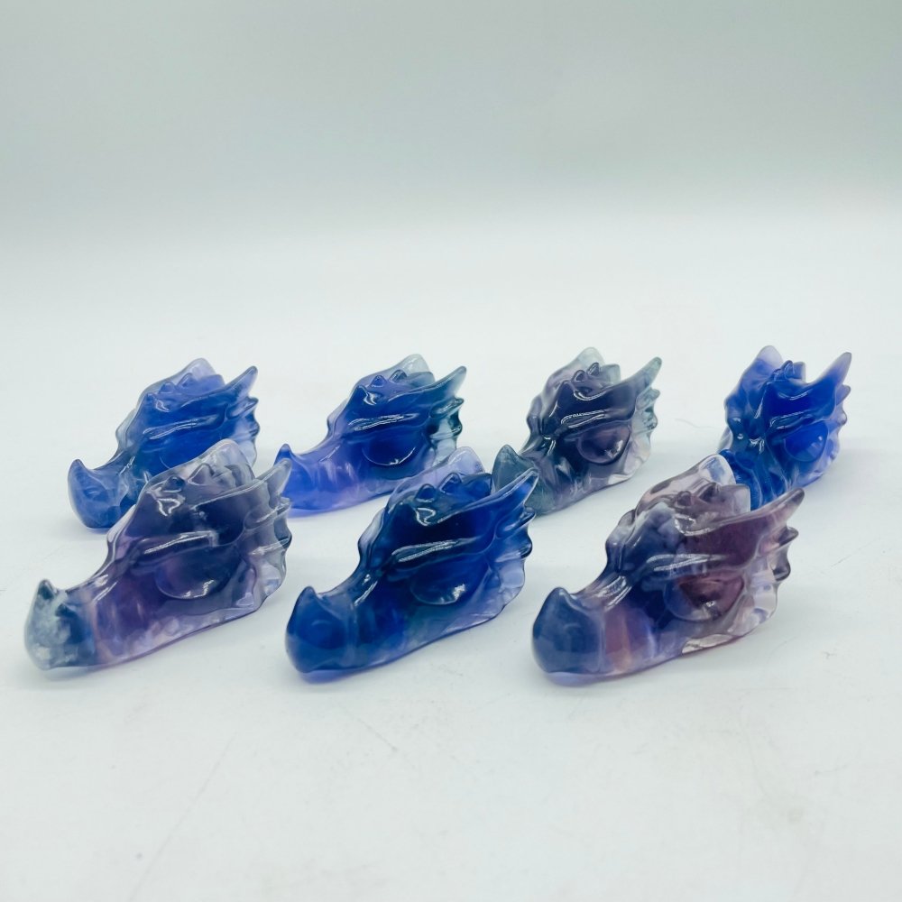 Rainbow Fluorite Dragon Head Carving Wholesale -Wholesale Crystals