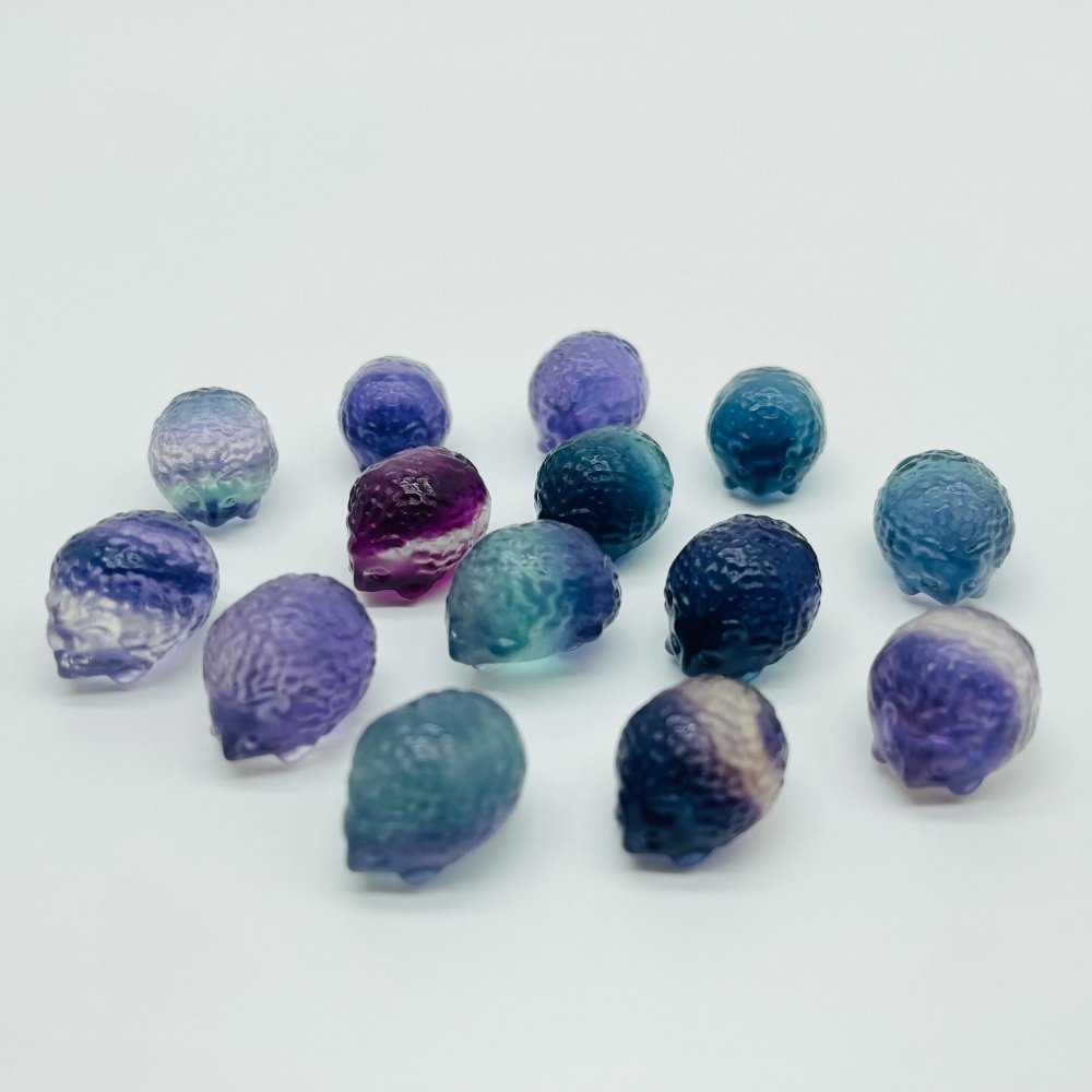 Rainbow Fluorite Mini Hedgehog Carving Wholesale -Wholesale Crystals