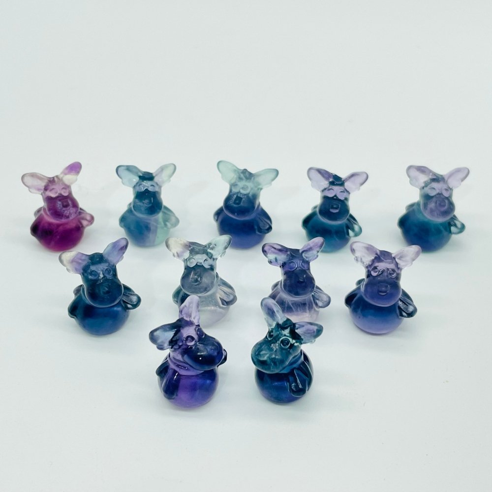Rainbow Fluorite Mini Moose Carving Wholesale -Wholesale Crystals