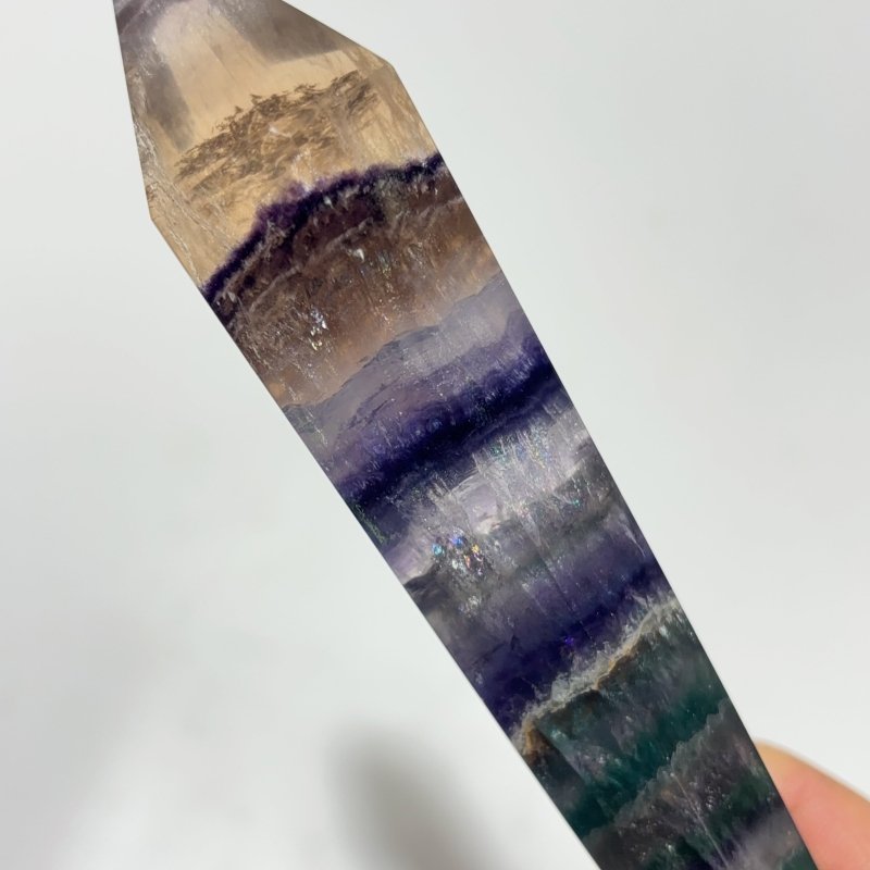 Rainbow Fluorite Point Scepter Magic Wand Wholesale -Wholesale Crystals