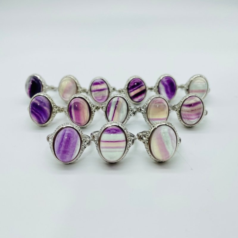 Rainbow Fluorite Ring Wholesale -Wholesale Crystals