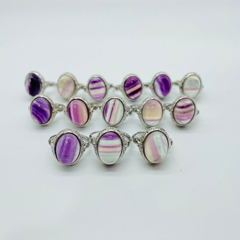 Rainbow Fluorite Ring Wholesale -Wholesale Crystals