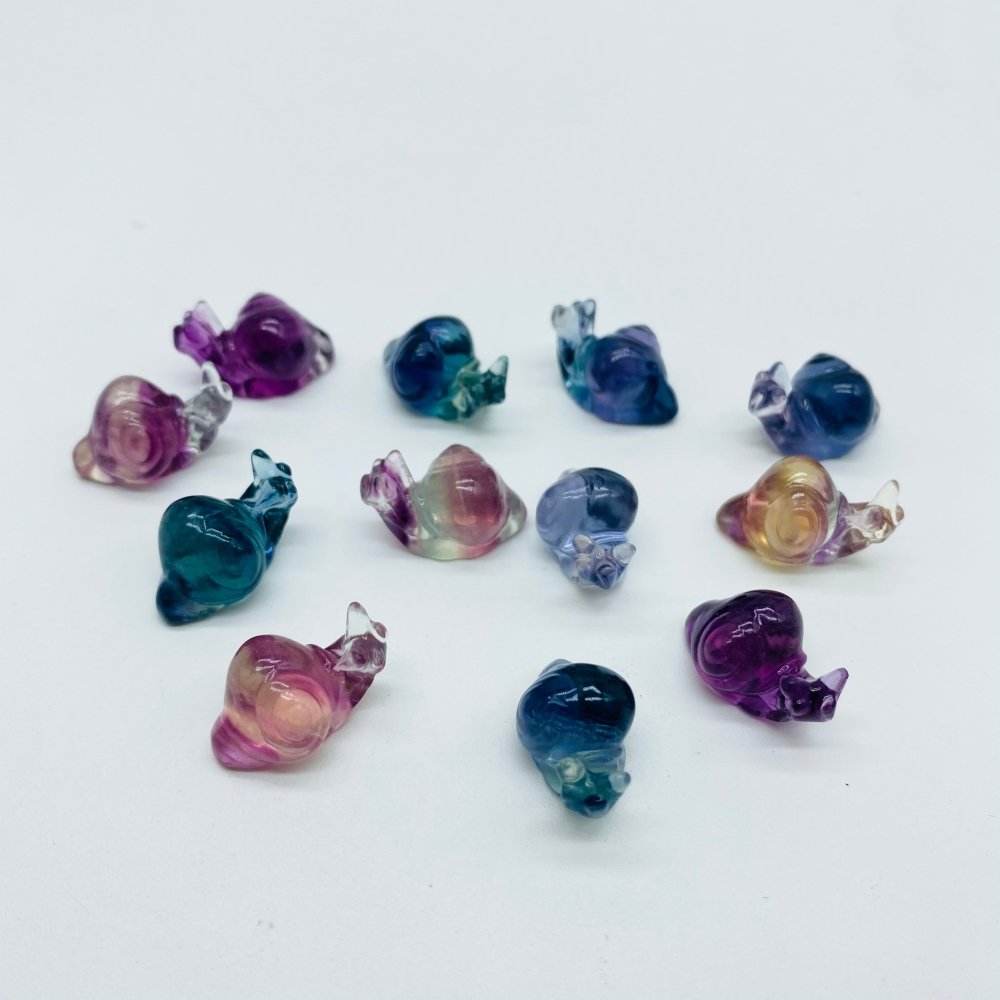 Rainbow Fluorite Snail Carving Crystal Wholesale -Wholesale Crystals