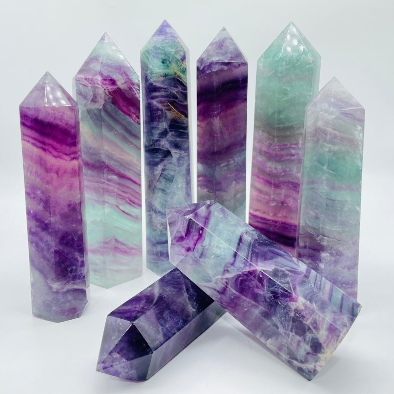 Rainbow Fluorite Tower 4-7in(10-18cm) Wholesale -Wholesale Crystals