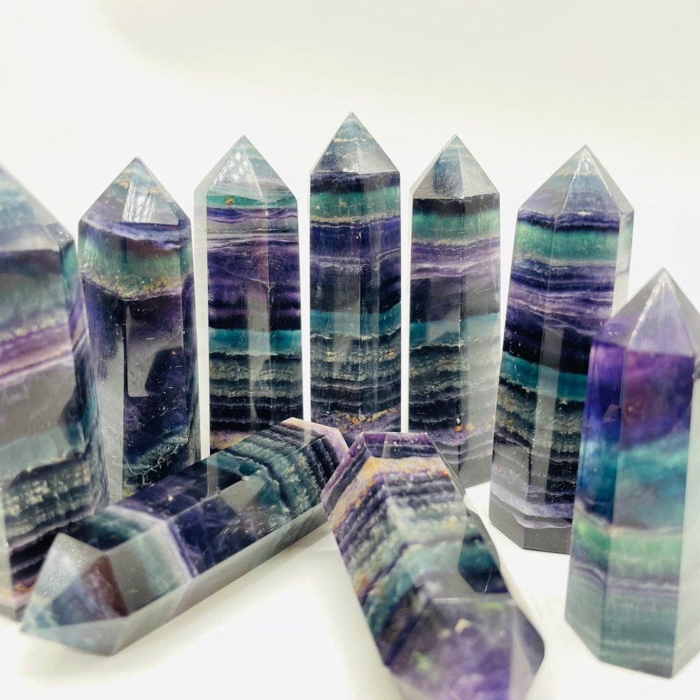 Rainbow Fluorite Tower Points Wholesale -Wholesale Crystals