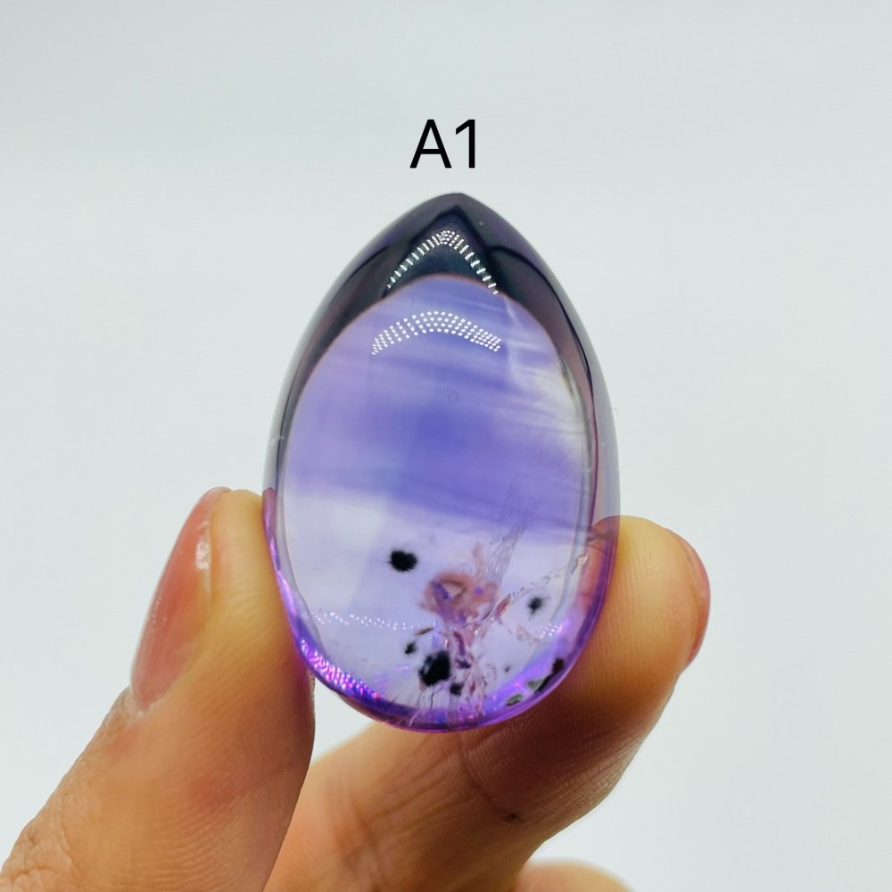 Rare Brazil Amethyst With Flower teardrop shape pendant diy jewelry -Wholesale Crystals