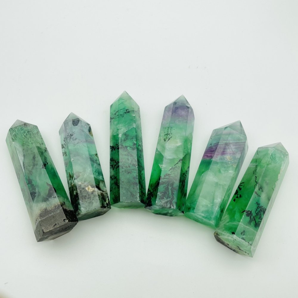 Rare Fluorite Tree Colorful Rainbow Fluorite Tower Point Wholesale -Wholesale Crystals