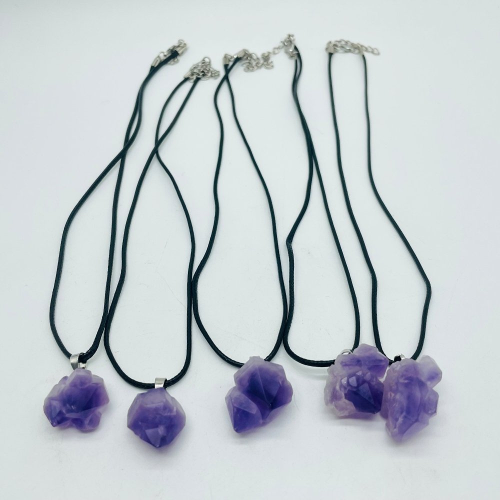 Raw Amethyst Cluster Pendant Wholesale -Wholesale Crystals