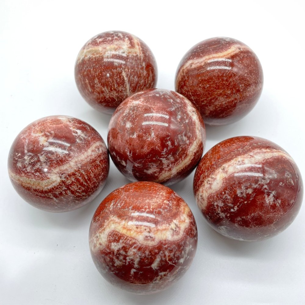 Red Dali Jasper Spheres 2kg(4.4lbs) Wholesale -Wholesale Crystals