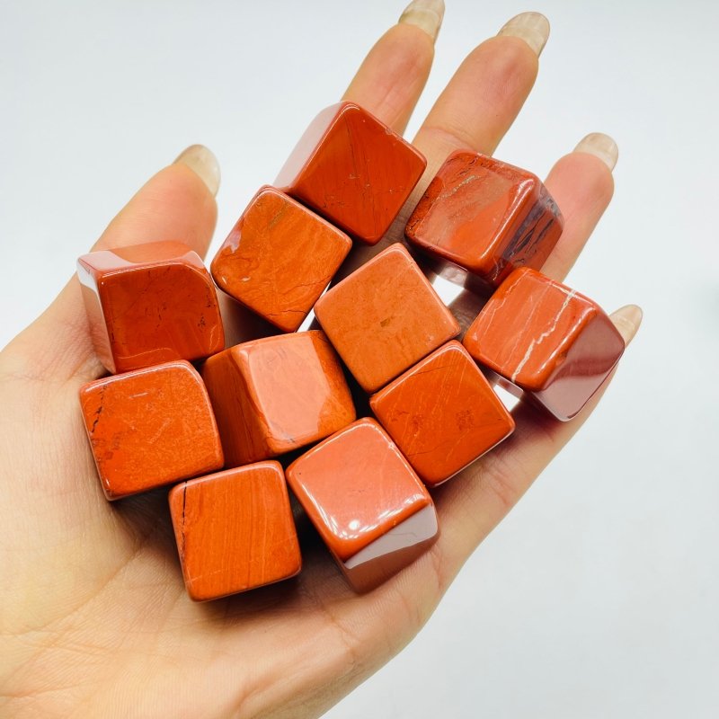Red Jasper Cube Tumbled Wholesale -Wholesale Crystals