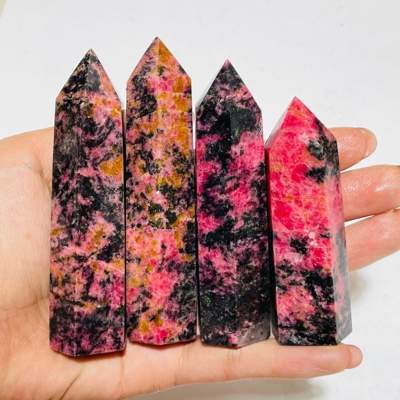 Red Rhodonite Points Tower Wholesale -Wholesale Crystals