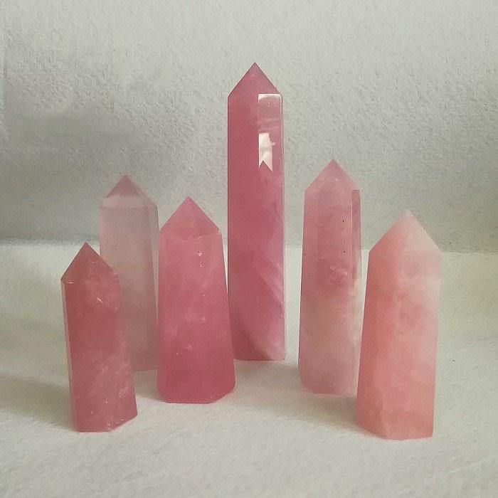 Rose Quartz Crystal Madagascar Deep Pink -Wholesale Crystals