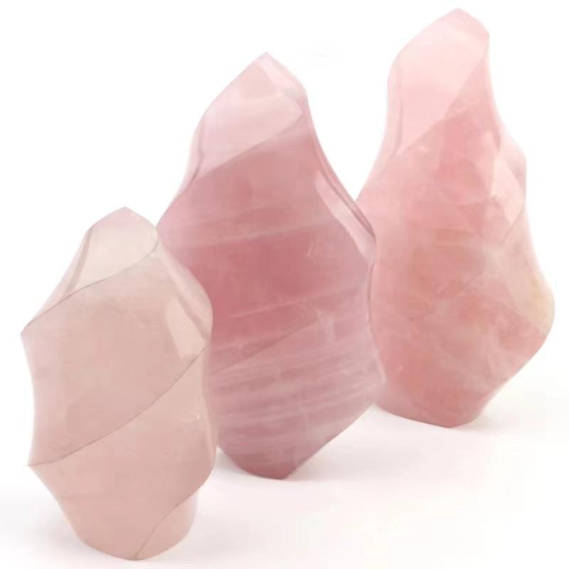 rose quartz flame -Wholesale Crystals