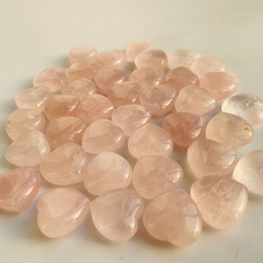 Rose Quartz Heart 1in(2.5cm) Wholesale -Wholesale Crystals