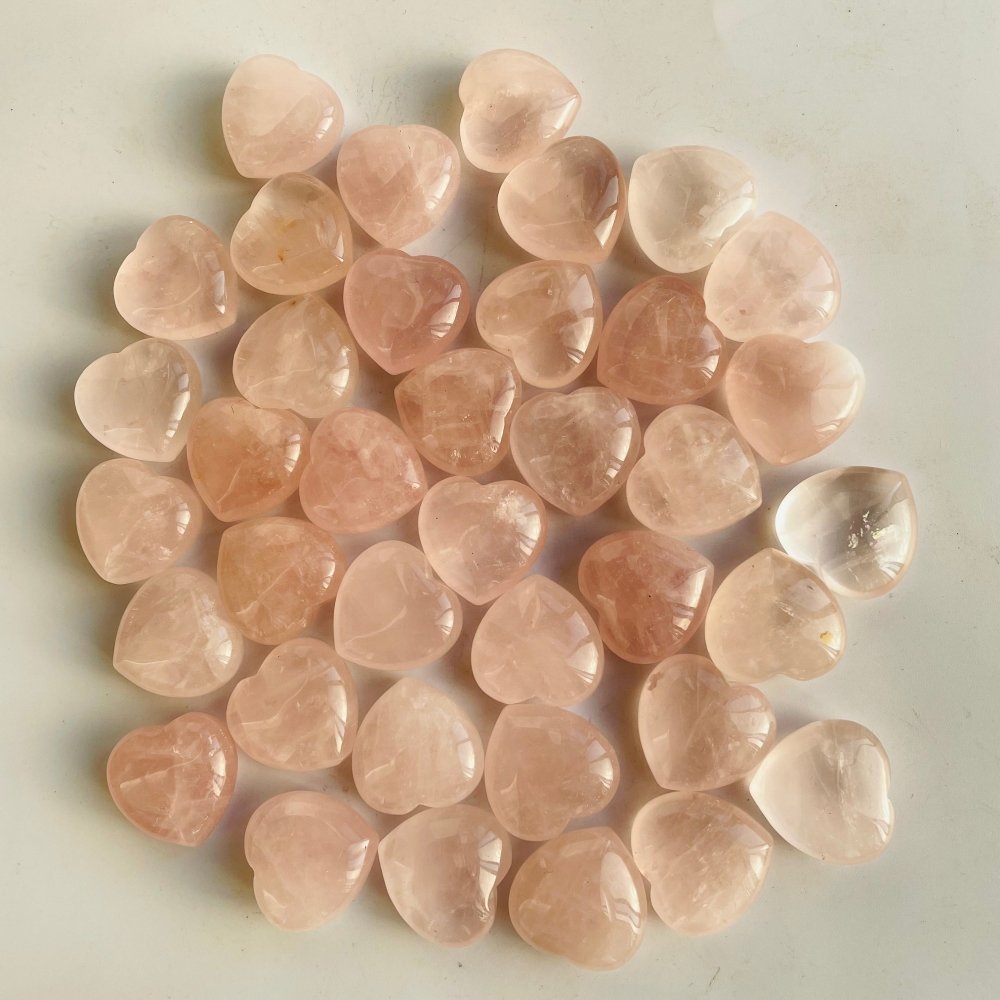 Rose Quartz Heart 1in(2.5cm) Wholesale -Wholesale Crystals