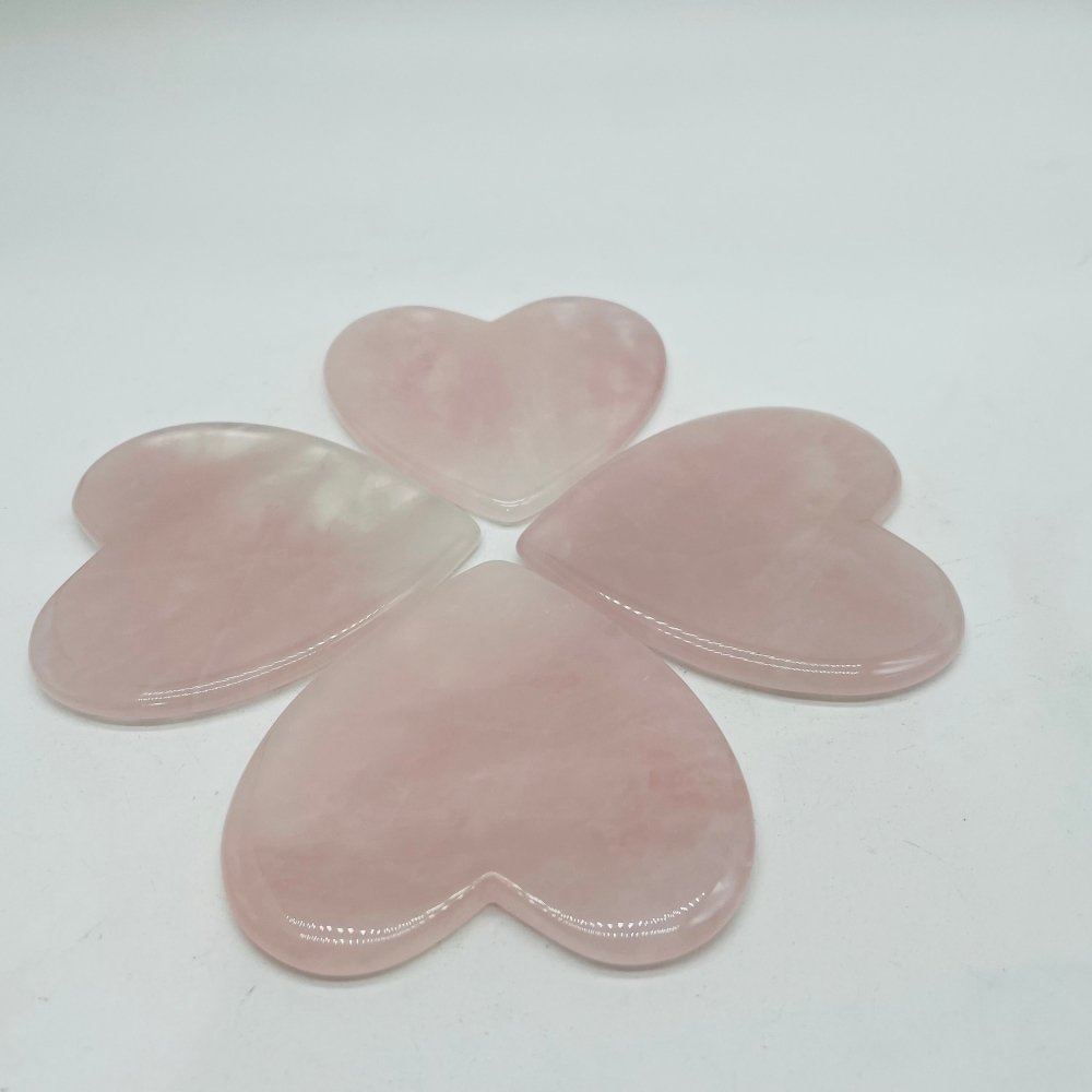 Rose Quartz Heart Gua Sha Facial Tool -Wholesale Crystals