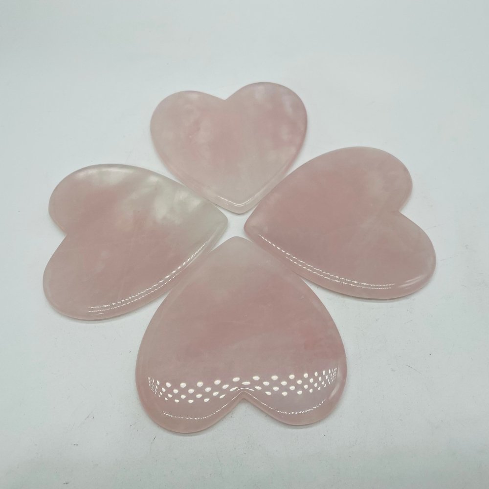 Rose Quartz Heart Gua Sha Facial Tool -Wholesale Crystals