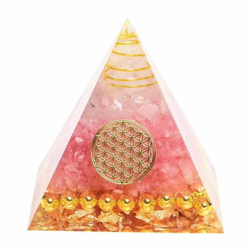 Rose Quartz Orgone Pyramid Wholesale -Wholesale Crystals