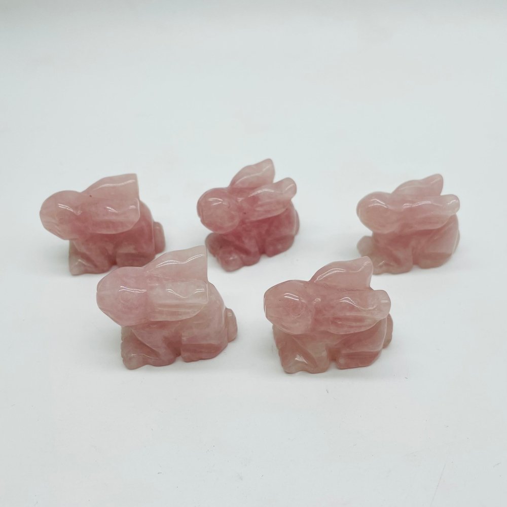 Rose Quartz Rabbit Carving Wholesale -Wholesale Crystals