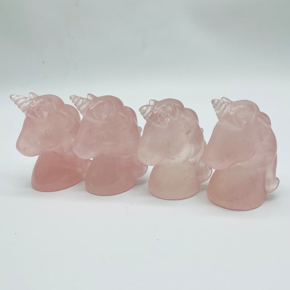Rose Quartz Unicorn Carving Wholesale -Wholesale Crystals