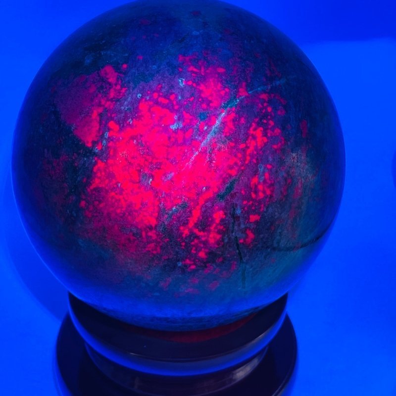 Ruby In Kyanite Mixed Green Mica (UV REACTIVE) Beautiful Sphere - Wholesale Crystals