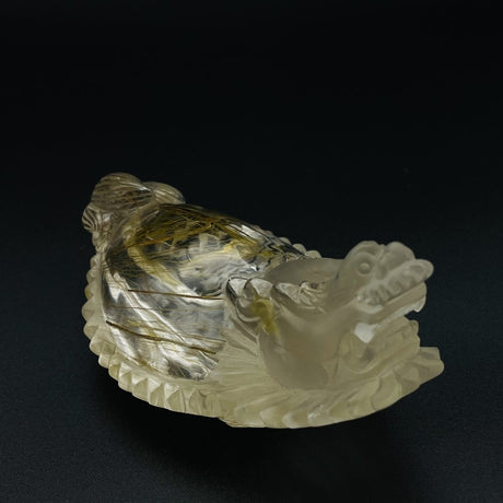 Rutile Dragon Turtle Carving -Wholesale Crystals