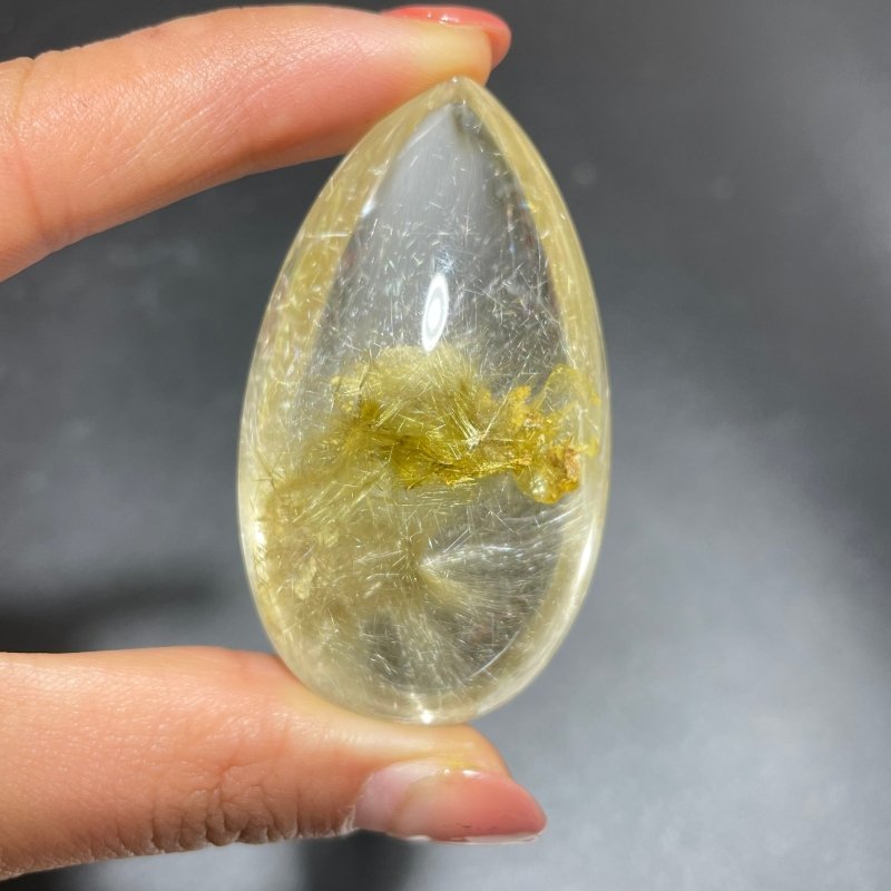 Rutile Mixed Garden Quartz Teardrop Shape Crystal -Wholesale Crystals
