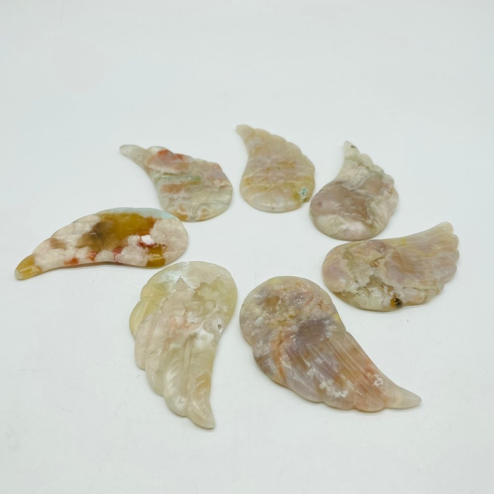 Sakura Agate Angel Wing Carving Wholesale -Wholesale Crystals
