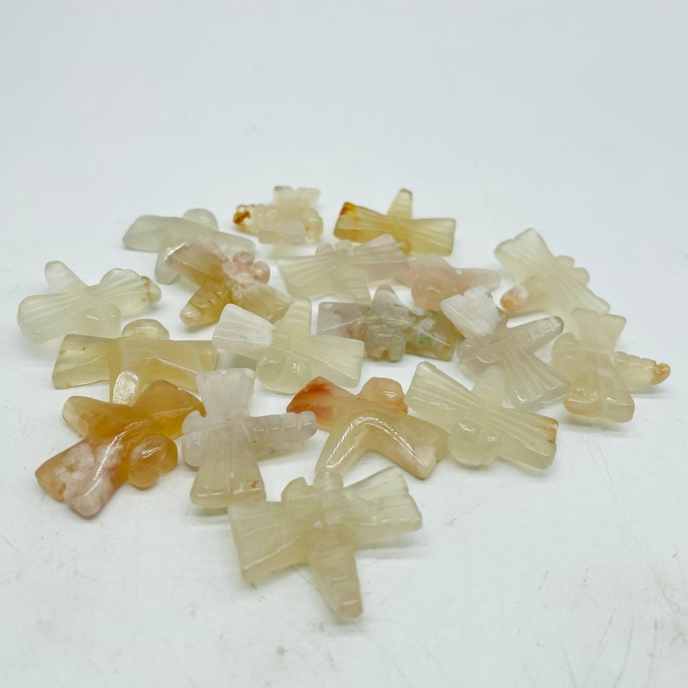 Sakura Agate Dragonfly Carving Wholesale -Wholesale Crystals