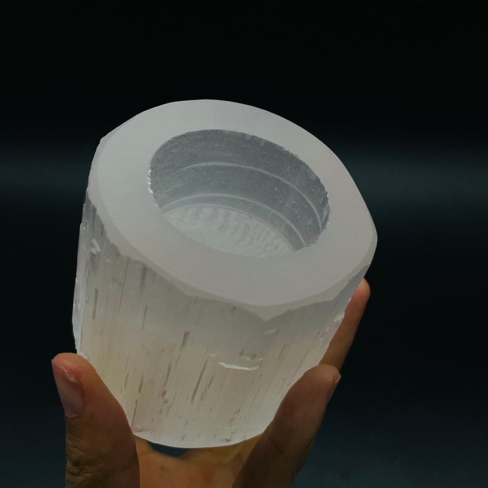 Selenite Round Candle Holder Wholesale -Wholesale Crystals