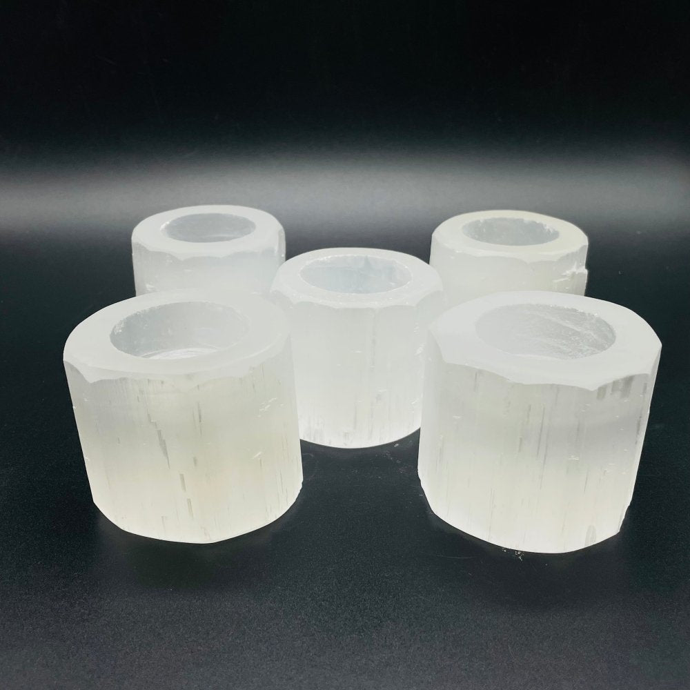 Selenite Round Candle Holder Wholesale -Wholesale Crystals