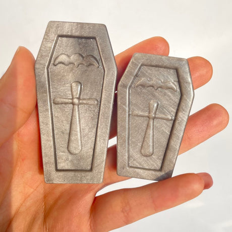 Silver Sheen Obsidian Coffin Carving Wholesale -Wholesale Crystals