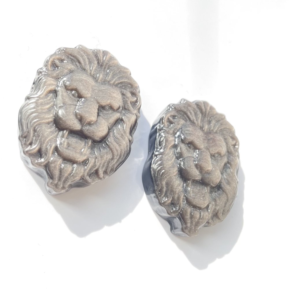 Silver Sheen Obsidian Lion Carving Wholesale -Wholesale Crystals
