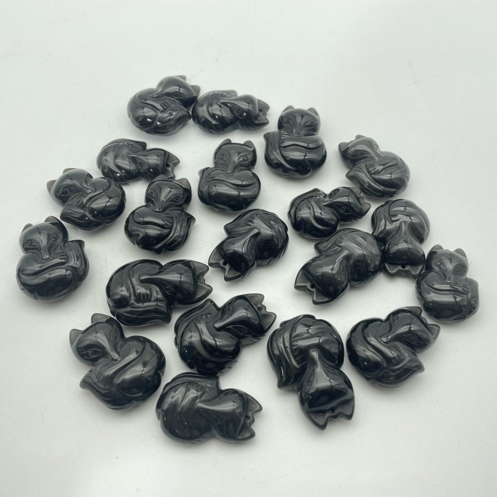 Sliver Obsidian Fox Pendant Wholesale -Wholesale Crystals