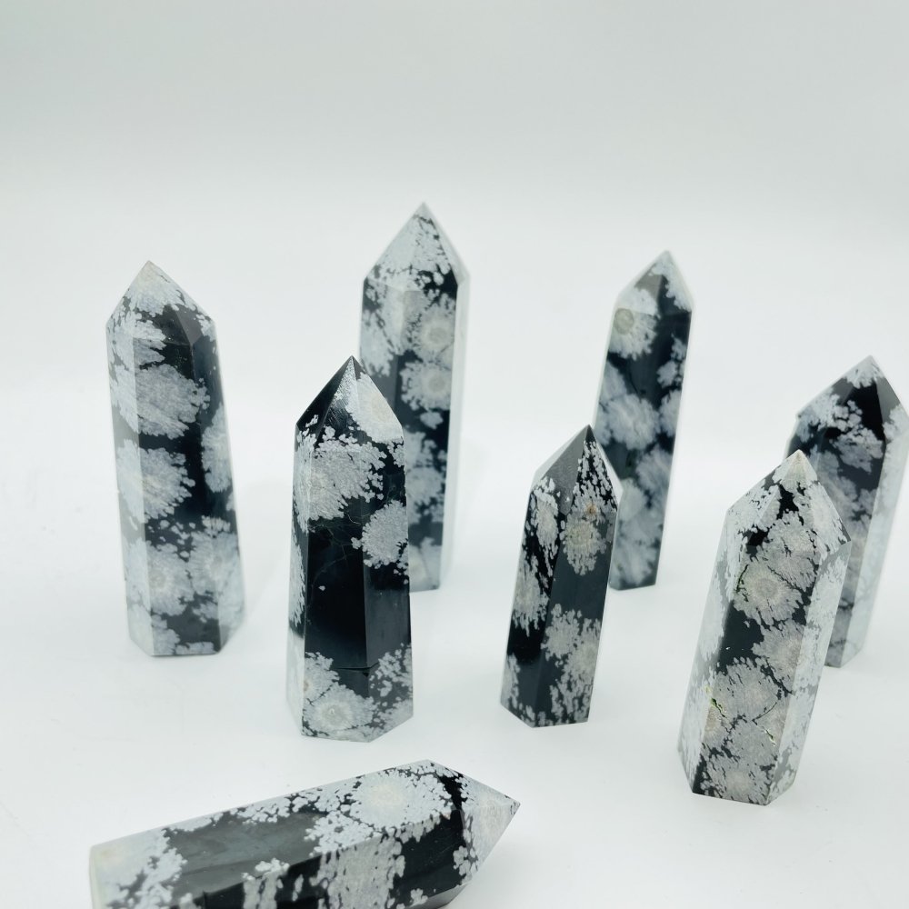 Snowflake Obsidian Tower 5-9cm Point Wholesale -Wholesale Crystals